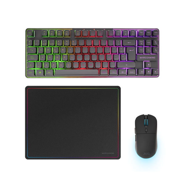 COMBO  INALÁMBRICO GAMING 3 EN 1 MCPWTKL