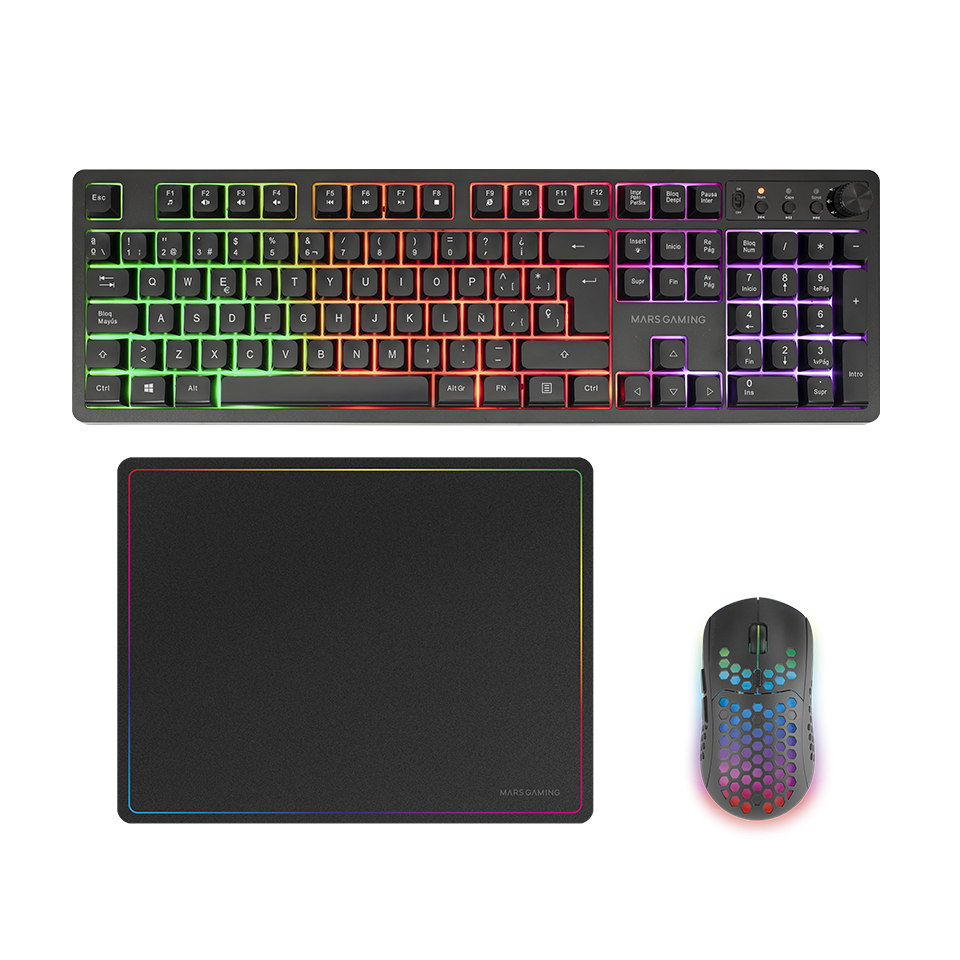 COMBO INALÁMBRICO GAMING 3EN1 MCPWX