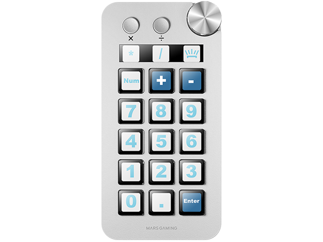 Pad numérico y Calculadora integrados
